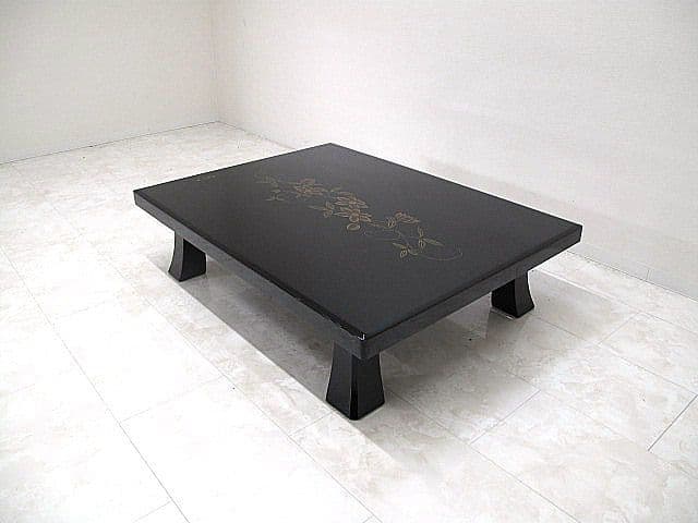 在銘 輪島塗 座卓 W121×D90.5×H31.5cm　蒔絵　センターテーブル