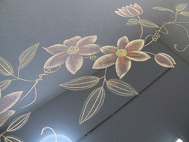 在銘 輪島塗 座卓 W121×D90.5×H31.5cm　蒔絵　センターテーブル