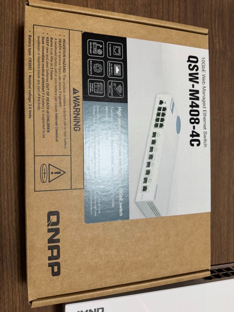 【値下げ】QNAP 10GbE L2 マネージドスイッチ QSW-M408-4C