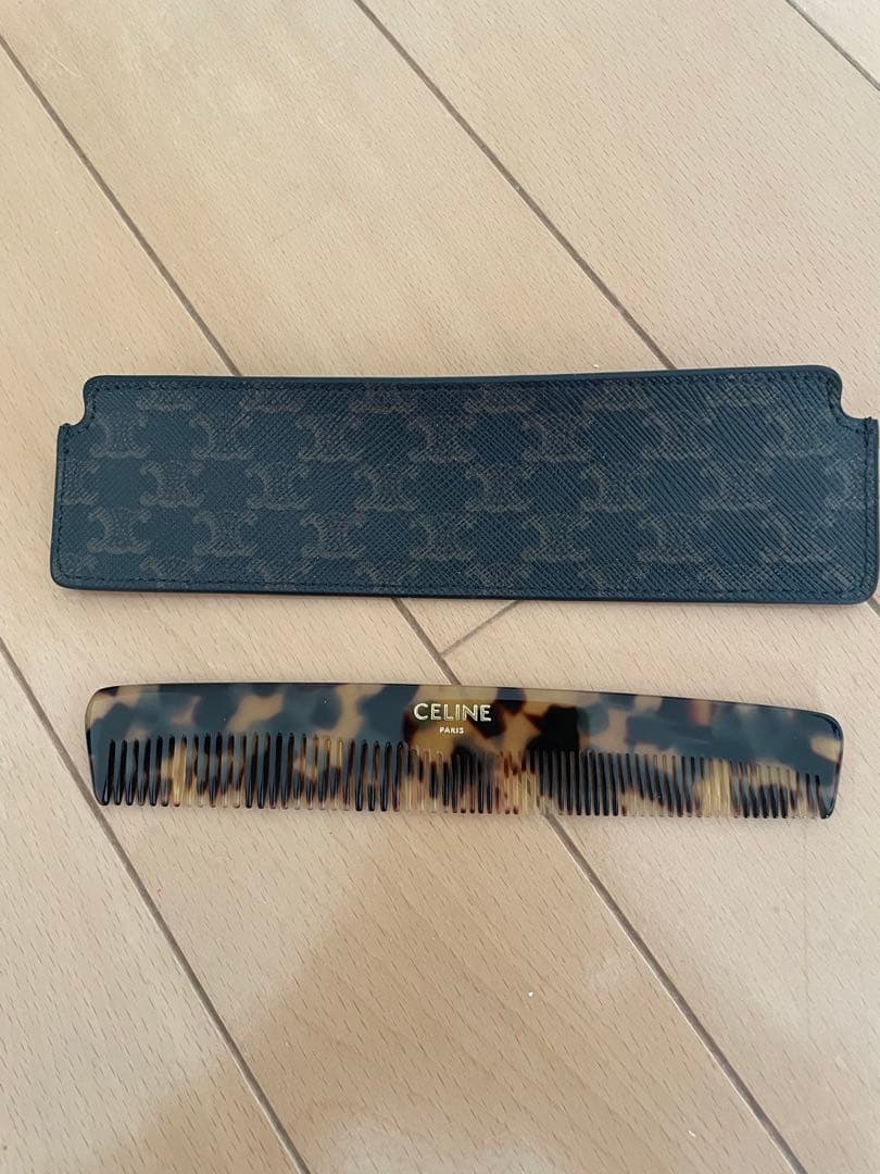 CELINE レオパード柄 コーム ケース付き