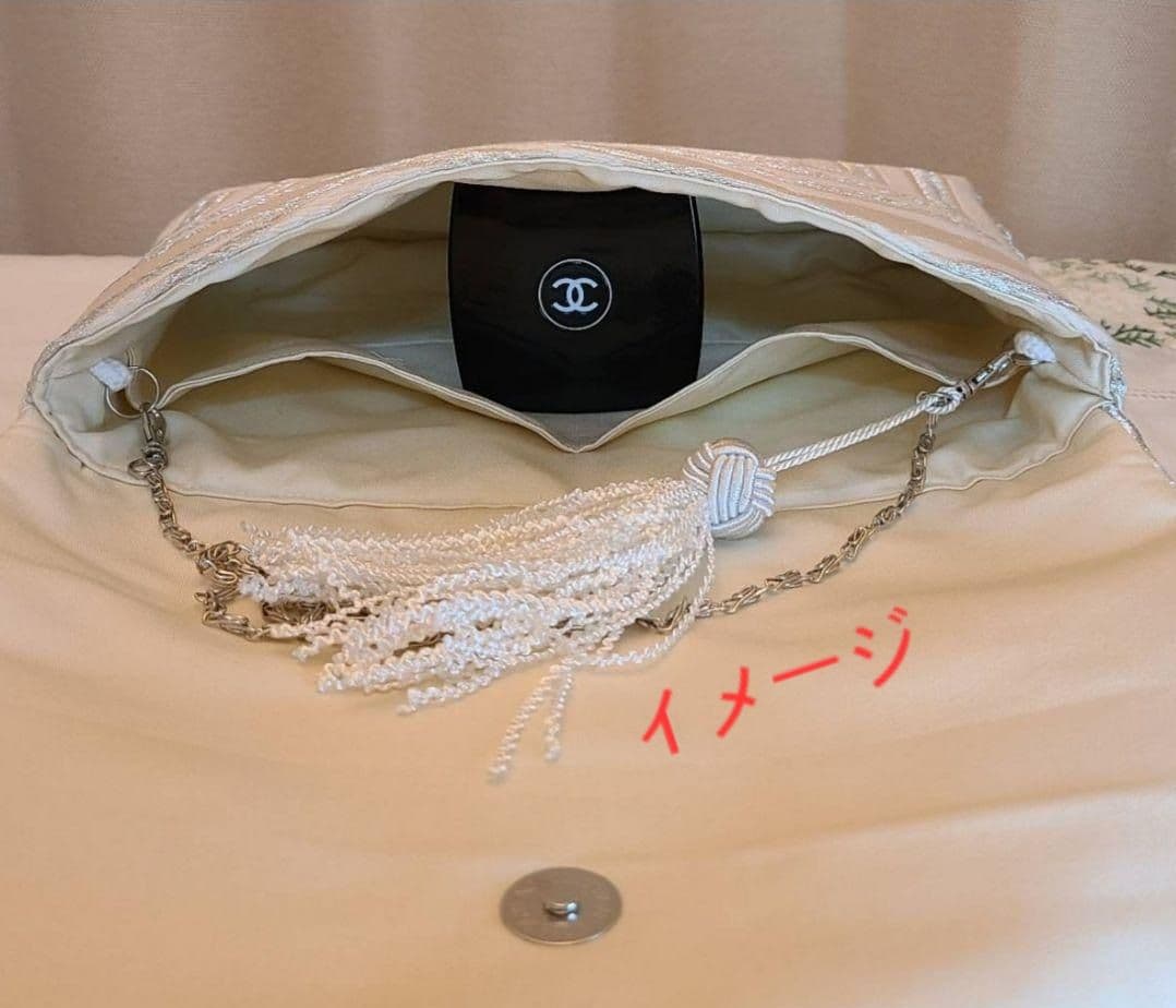 涙模様、シルク着物帯の2ways クラッチバック