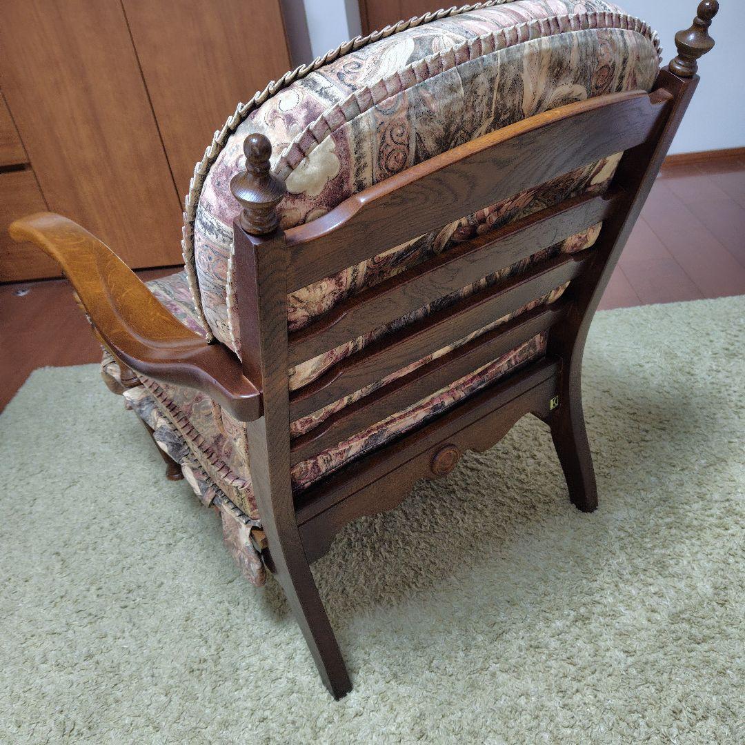 飛騨産業 キツツキ 穂高 リビングチェア 両肘付き No.6A/K色 手渡し歓迎