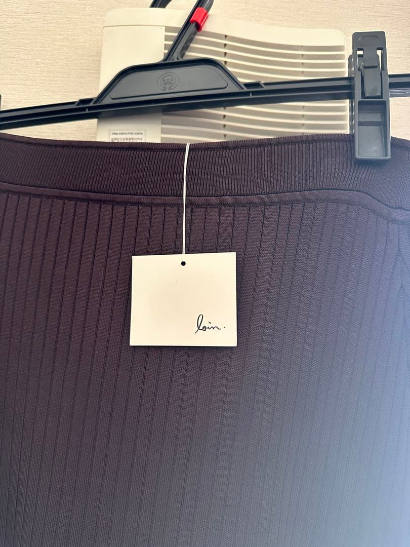 loin. ロワン　リブスカート ブラウン