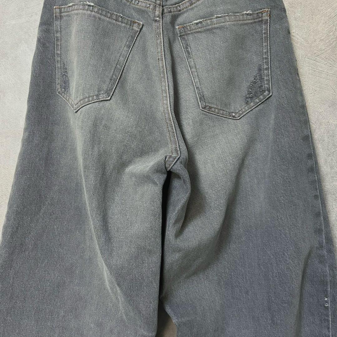 美品 &RC Curensology ユーズドカーヴィーデニムパンツ グレー