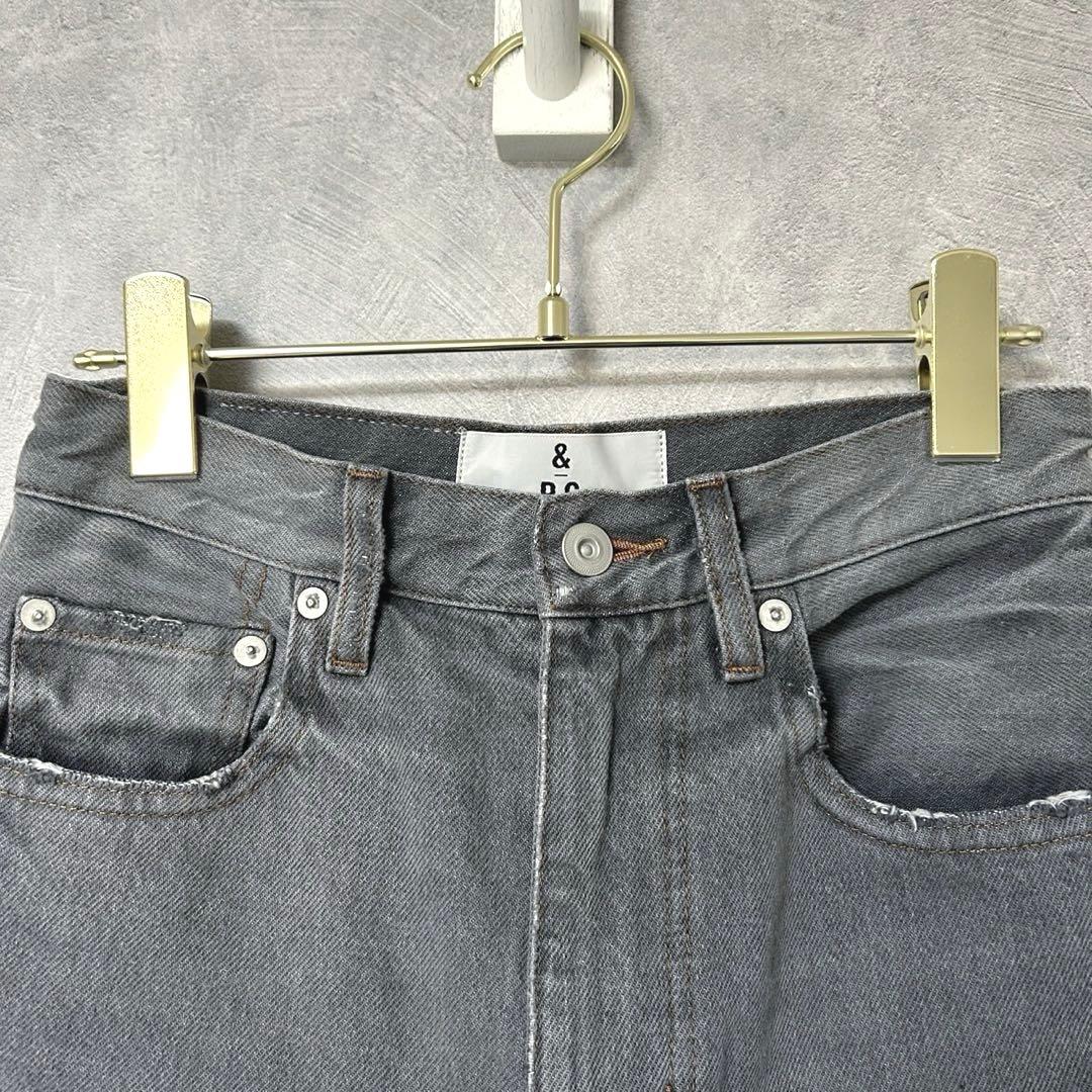 美品 &RC Curensology ユーズドカーヴィーデニムパンツ グレー