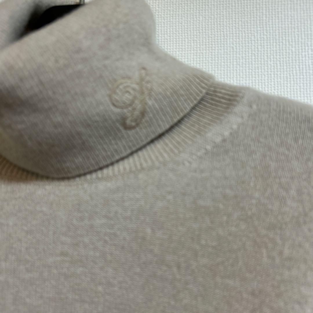 フォクシー　カシミヤ100% タートルネックセーター　38 ベージュ