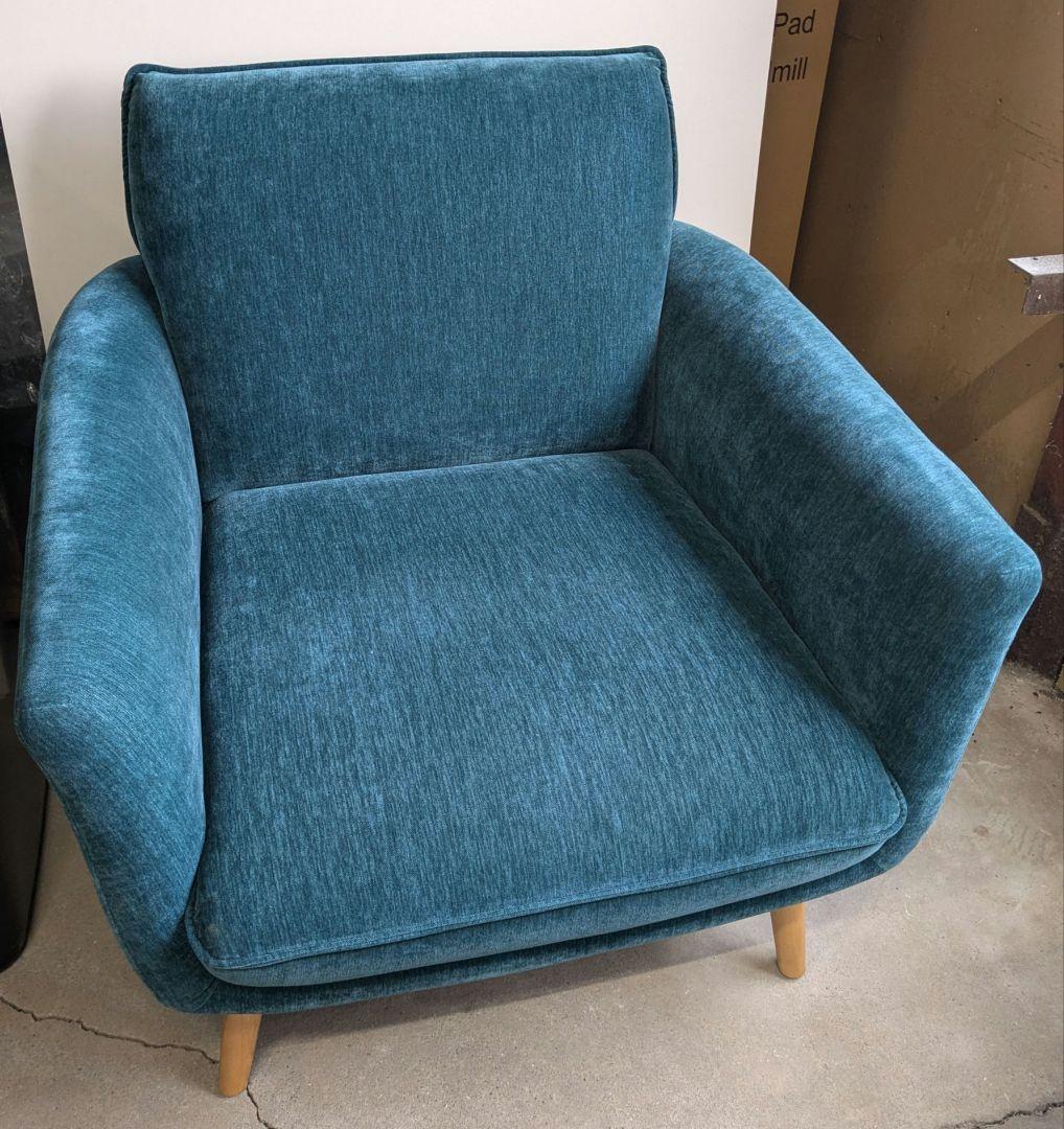 けいちゃん素コアラマットレス リラックスチェア ダークグリーン1人掛け