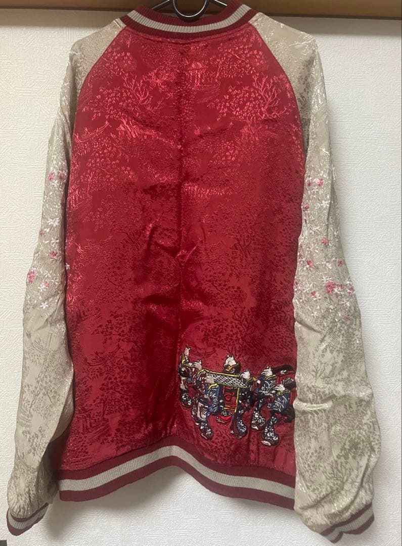 リバーシブル花旅楽団スカジャン XL