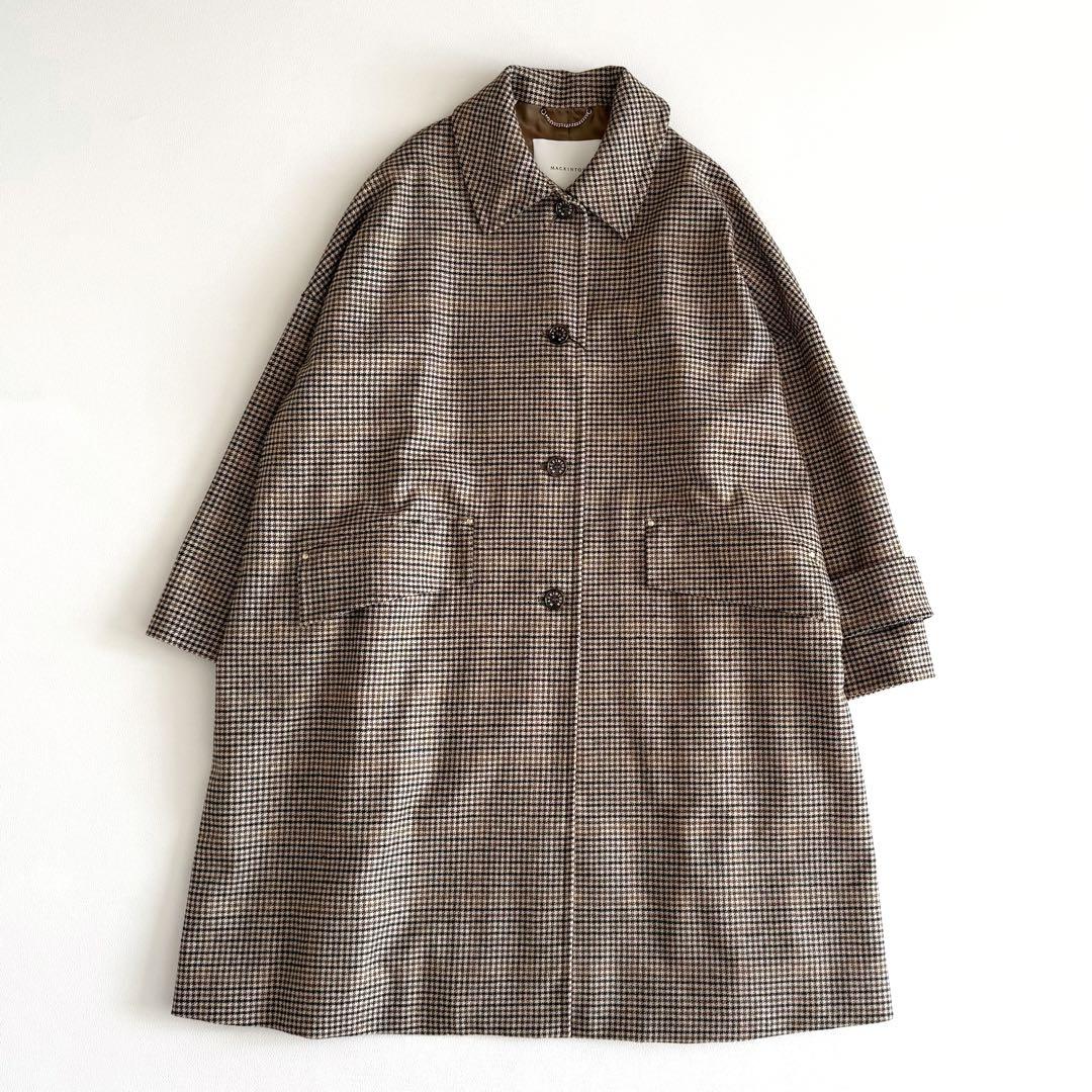 新品　マッキントッシュ　ニューハンビー　ロング　ブラウンチェック　8
