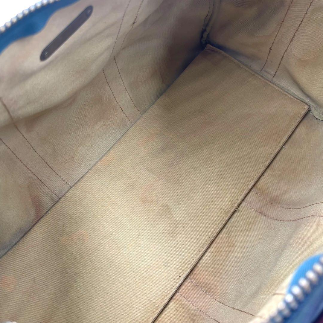 【ヴィンテージ】ポロラルフローレン　ボストンバッグ　トラベル　チェック柄　PVC