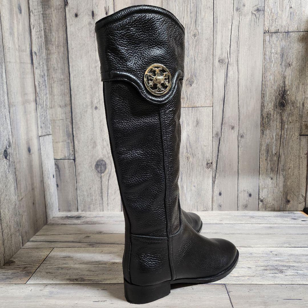 トリーバーチ ロングブーツ 本革 黒 Tory Burch おしゃれ 【美品】