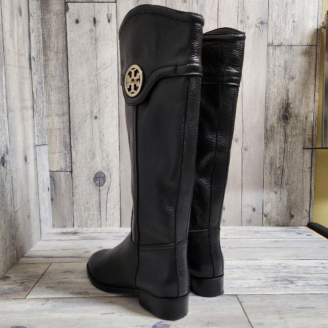 トリーバーチ ロングブーツ 本革 黒 Tory Burch おしゃれ 【美品】