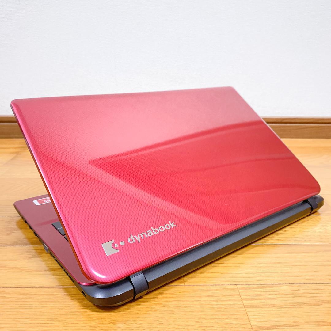 【訳アリ】最新Win11 新品SSD 5世代i3 東芝ノートパソコン赤 カメラ付