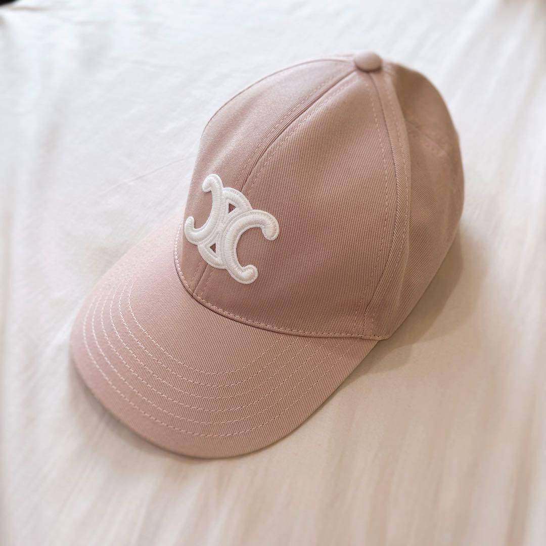 CELINE ピンク ベースボールキャップ