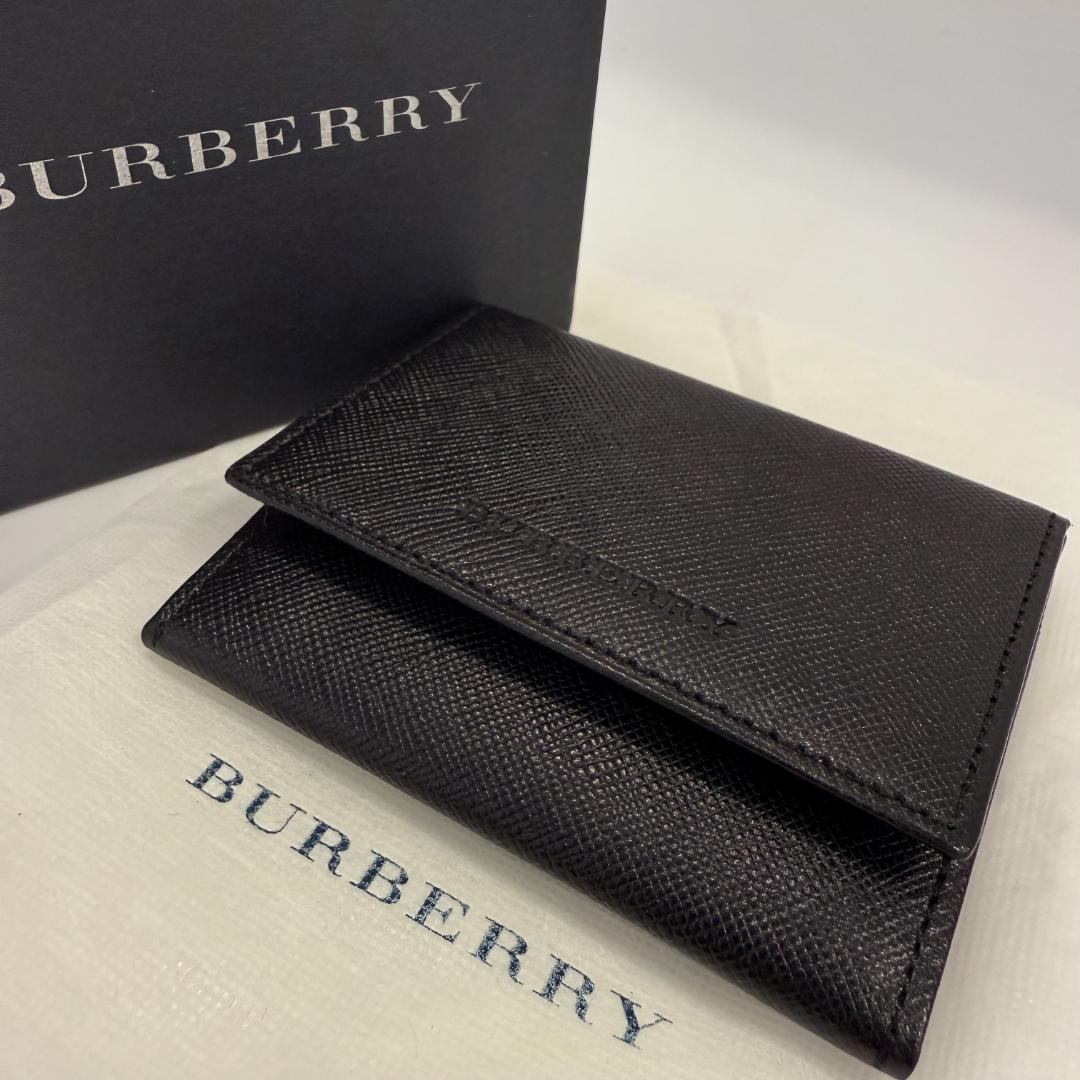 BURBERRY ブラック レザー ケース　　小銭入れ