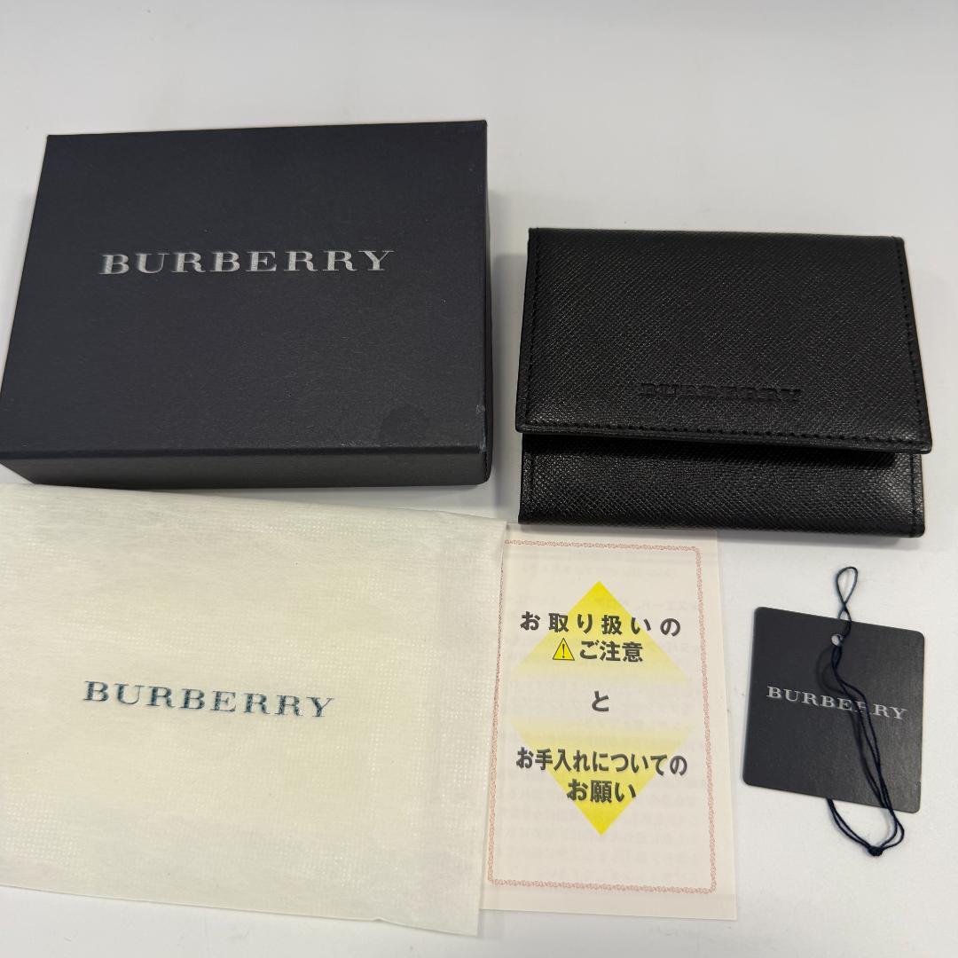 BURBERRY ブラック レザー ケース　　小銭入れ