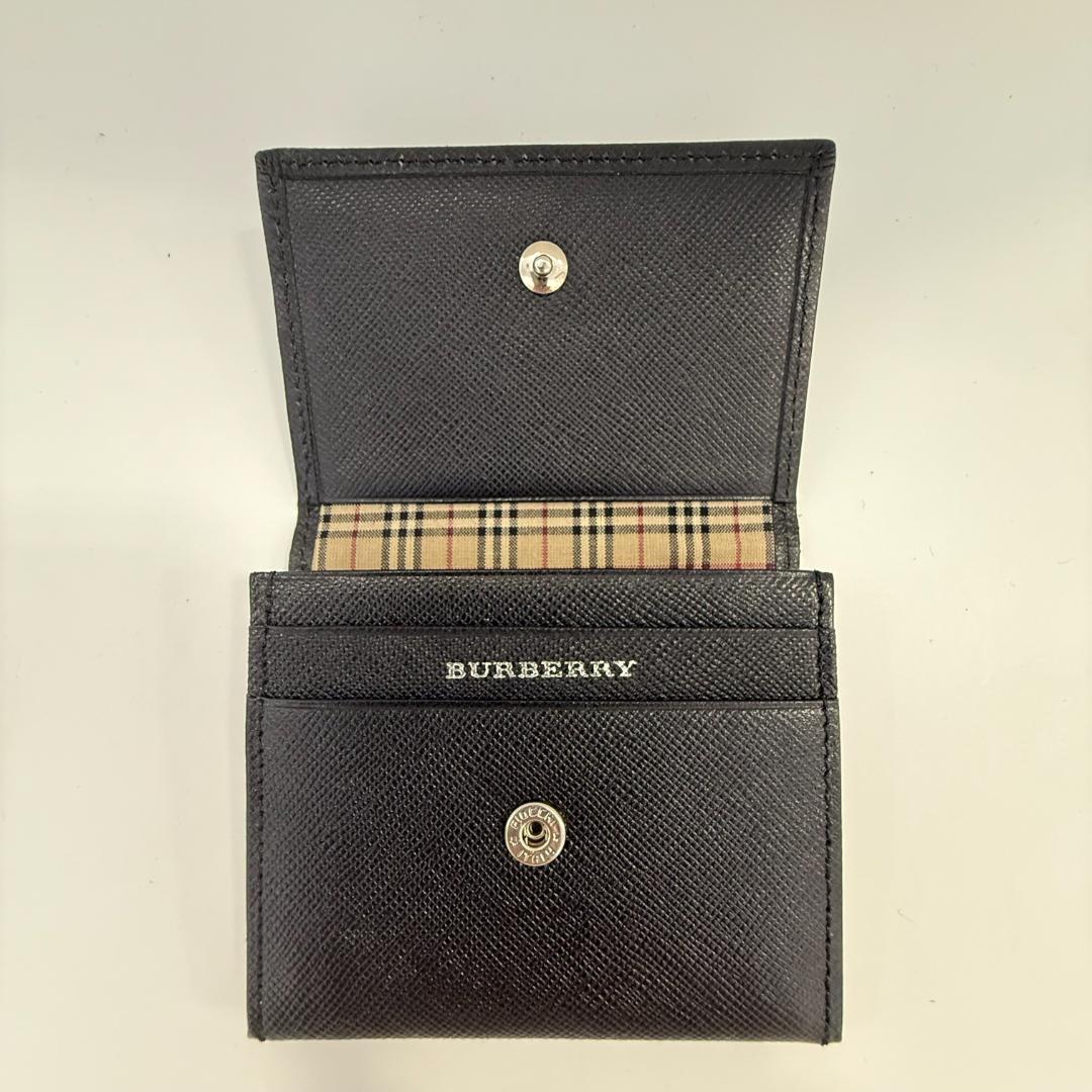 BURBERRY ブラック レザー ケース　　小銭入れ