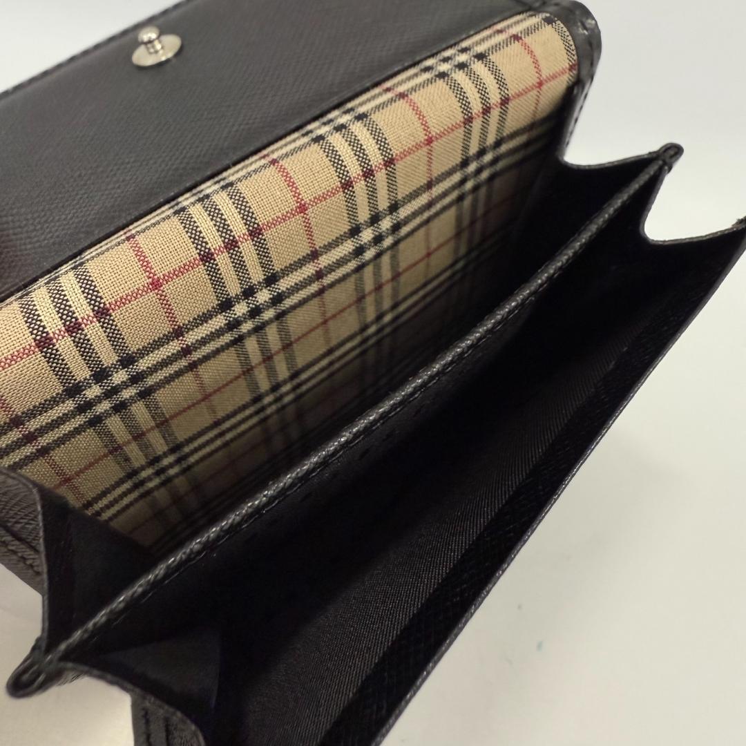 BURBERRY ブラック レザー ケース　　小銭入れ