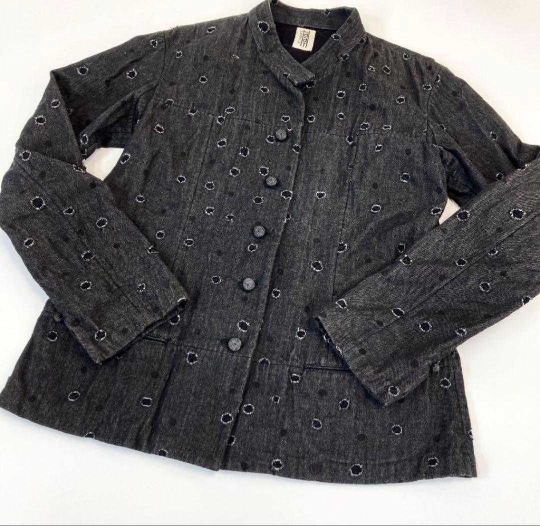 ISSEY MIYAKE ダークグレー ジャケット・パンツセット