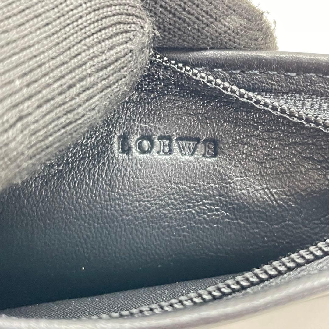 904 LOEWE ロエベ ケース 小銭入れ ブラック レザー アナグラム