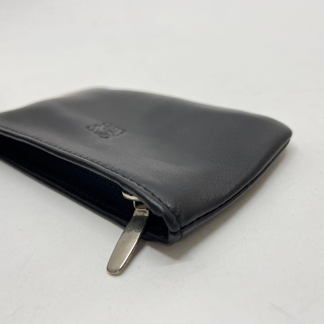 904 LOEWE ロエベ ケース 小銭入れ ブラック レザー アナグラム