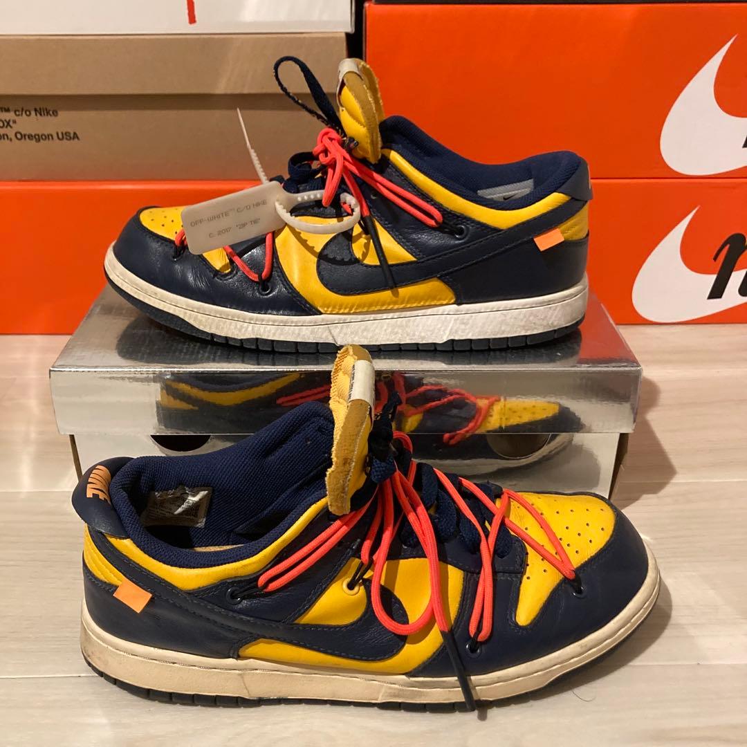 Off-White × Nike Dunk Low LTHR