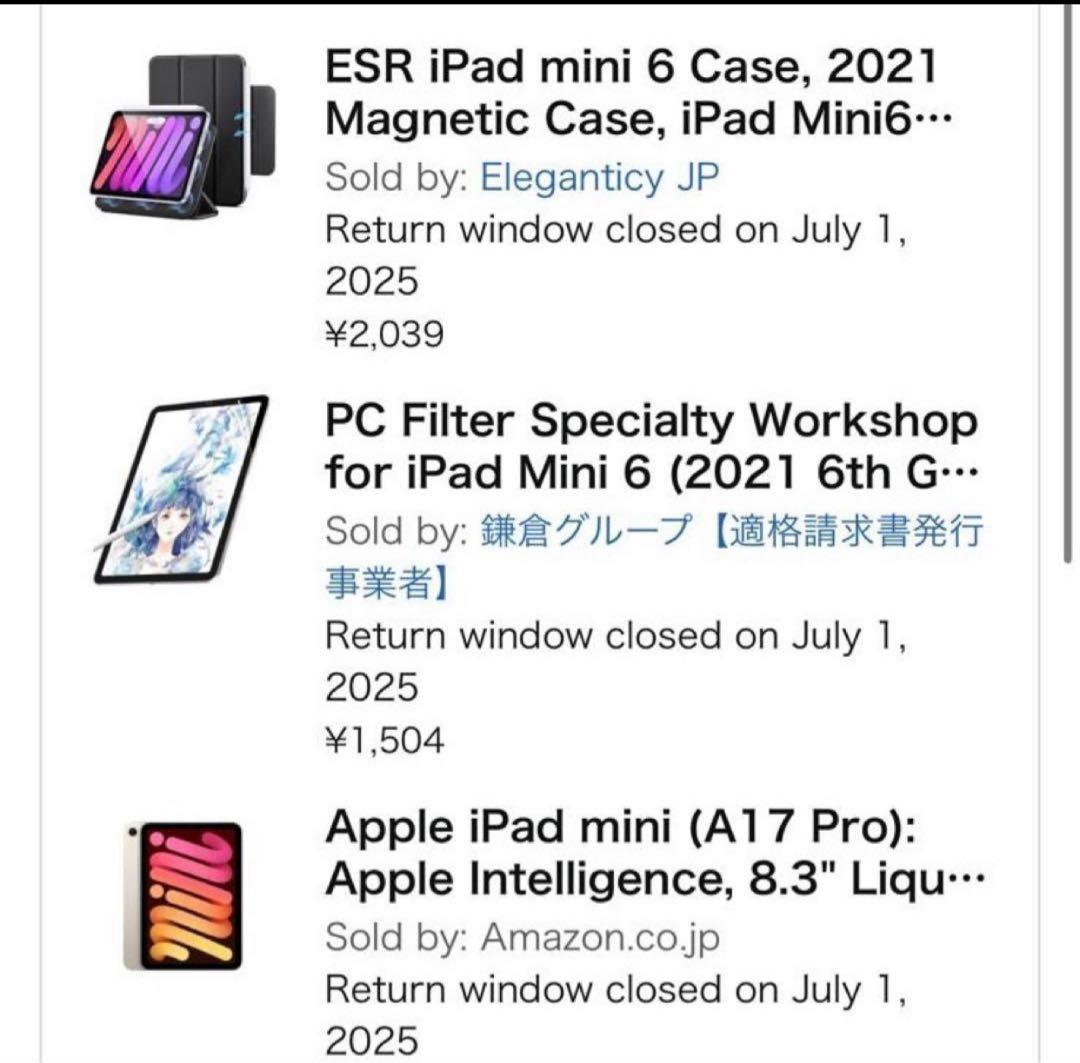 iPad Mini (A17 Pro) 128GB Wifi 保証有