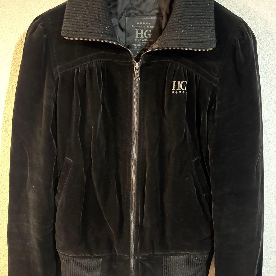 ヒステリックグラマー　スタジャン　刺繍　ブラック　サイズフリー　完売モデル