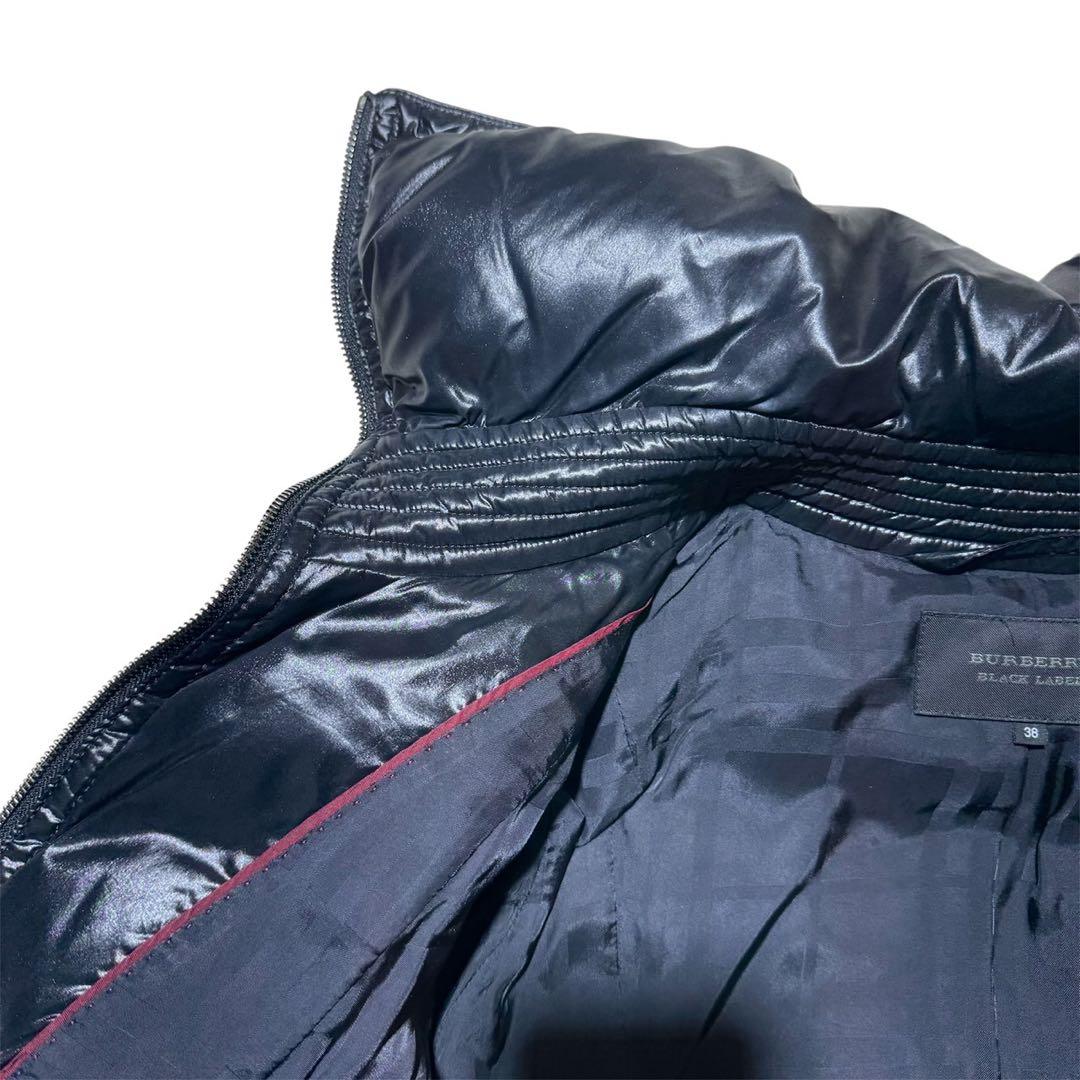 超希少・極美品✨BURBERRY ダウンコート Aライン 光沢 ブラック ノヴァ