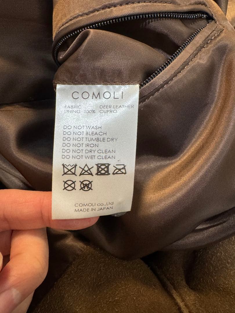 COMOLI 21AW スエードコモリシャツ サイズ2