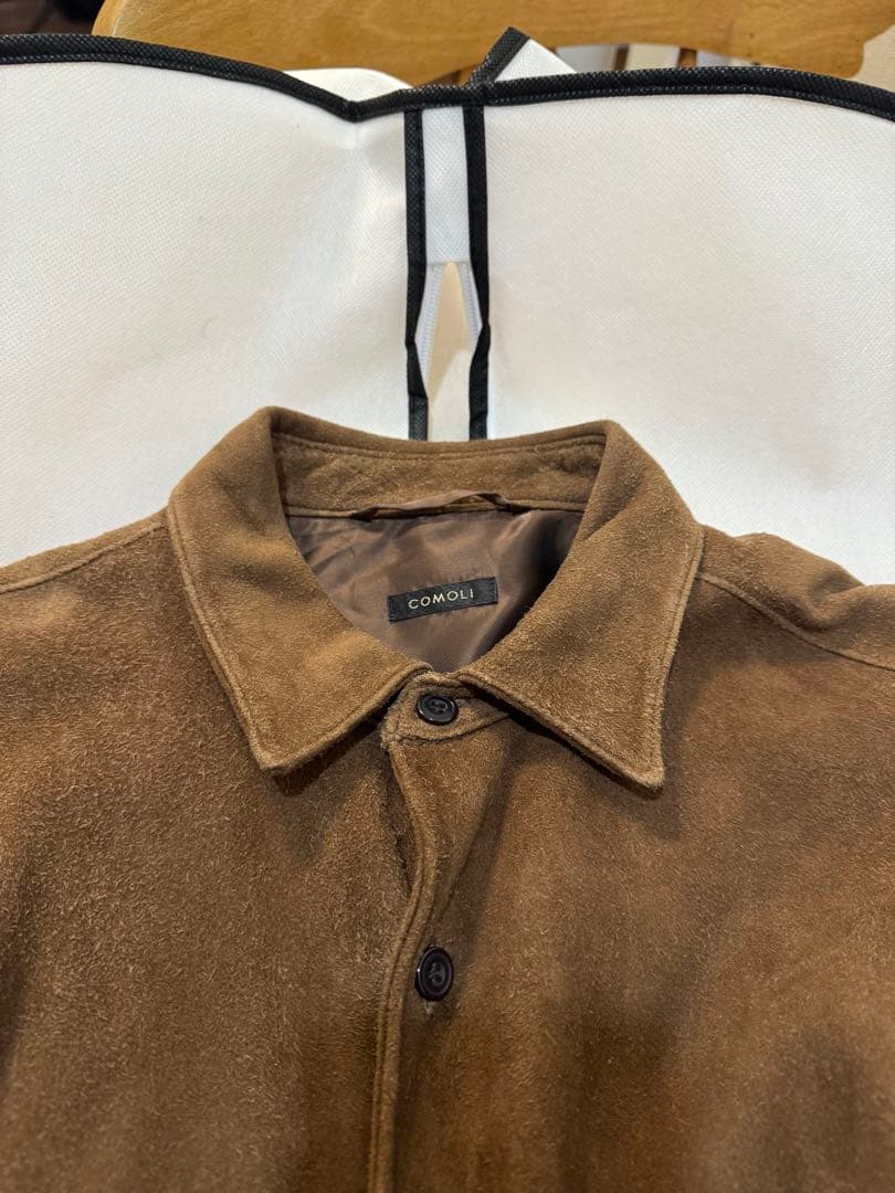 COMOLI 21AW スエードコモリシャツ サイズ2