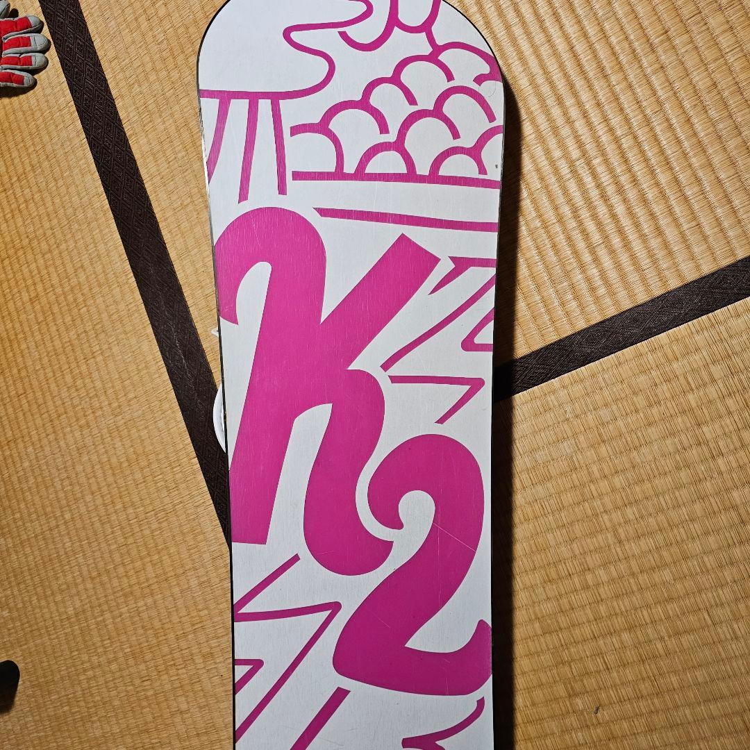 K2 スノーボードビンディング パープル/マルチカラー、ブーツ3点セット