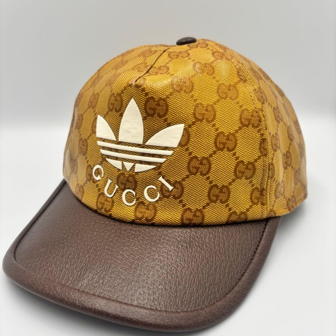 adidas アディダス ×GUCCI グッチ　キャップ M GG柄 帽子