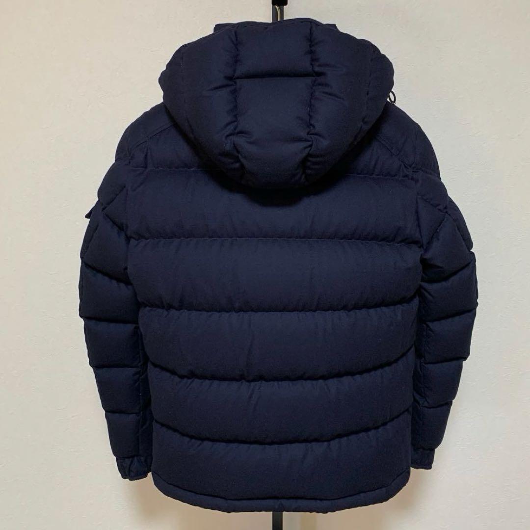 【鑑定済】モンクレール　 モンジュネーブル　ネイビー　1 クリーニング5D110