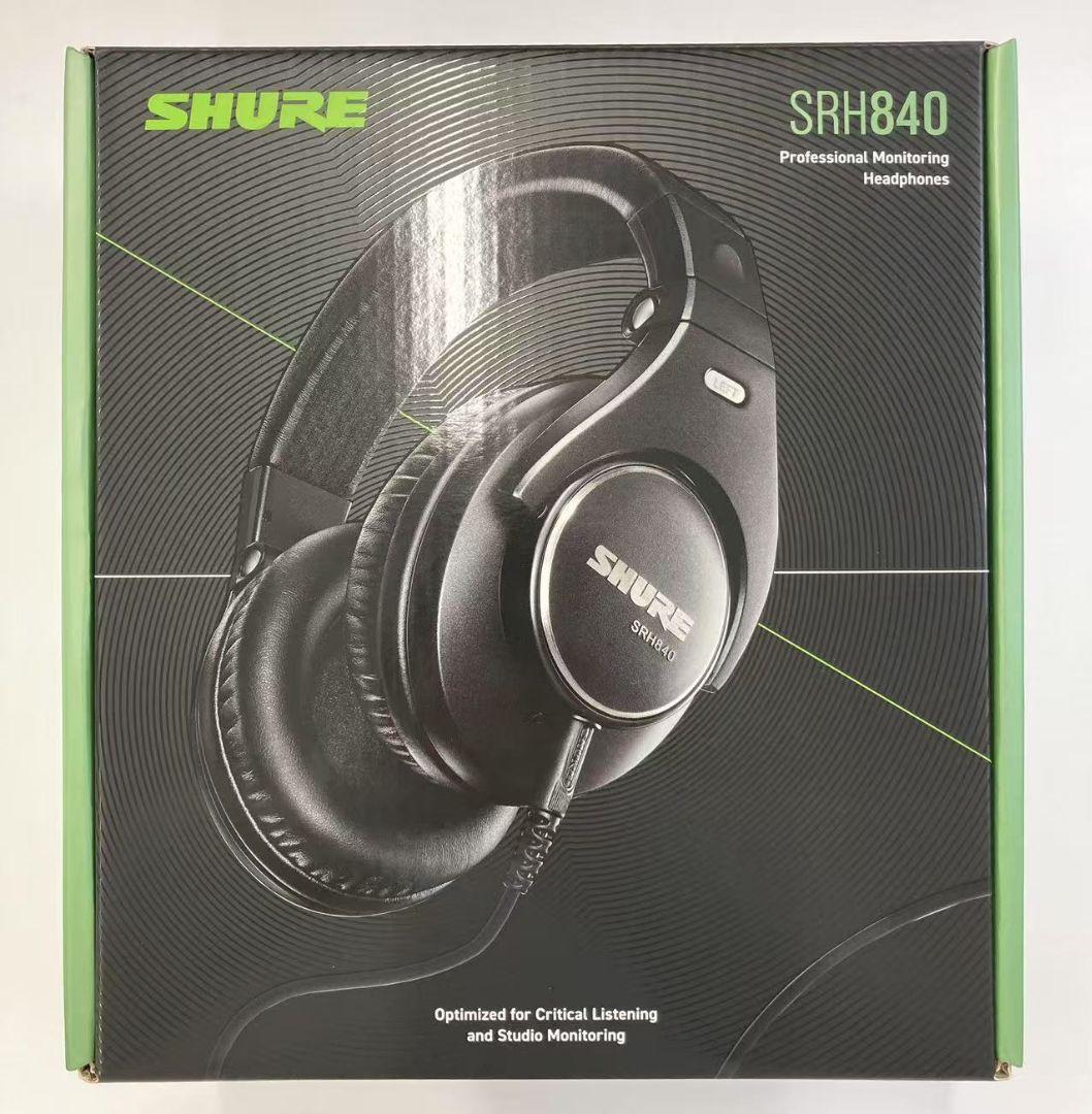 SHURE SRH840-BK-A モニター用プレミアムスタジオヘッドホン 新品