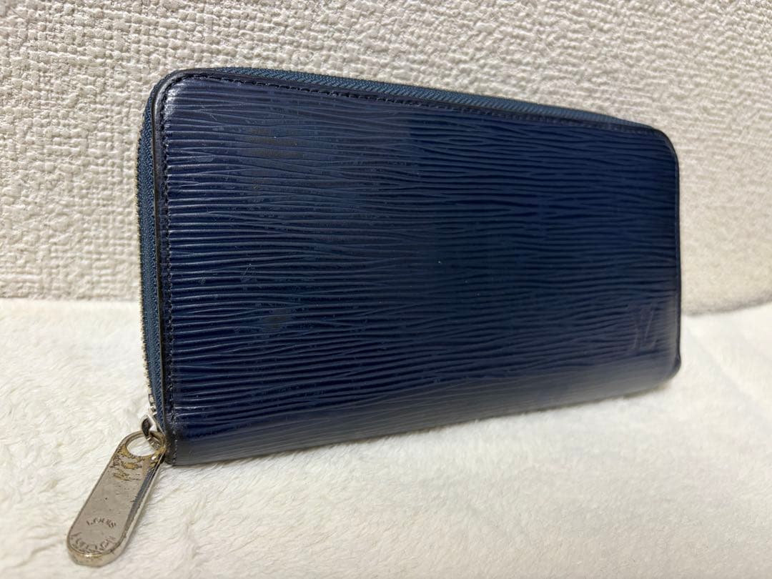 ルイヴィトン 長財布 ラウンドファスナー エピ ネイビー