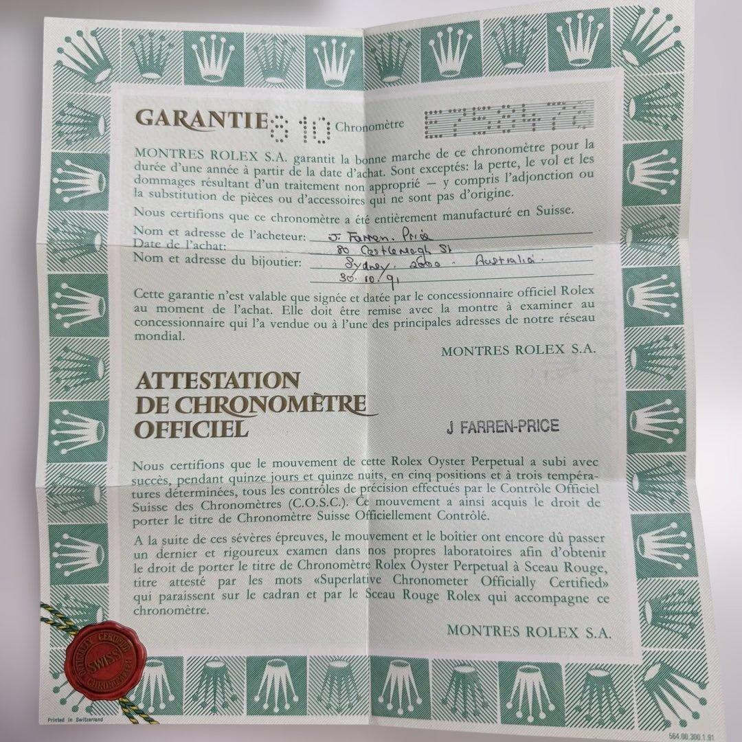 チ*認様 ROLEX Oyster 空き箱 空箱 ロレックス オイスター