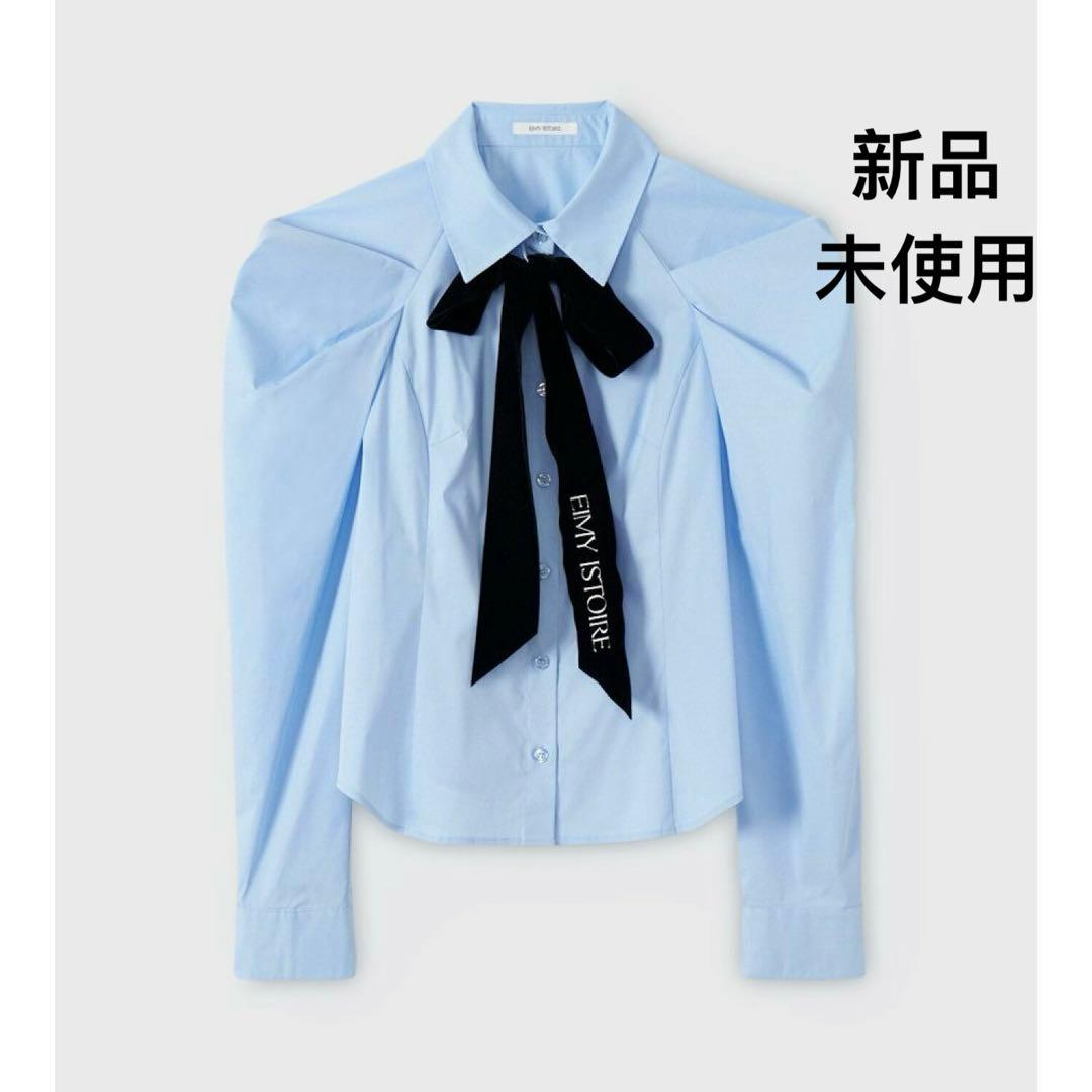 eimy istoire ベルベットリボンロゴシャツ　新品