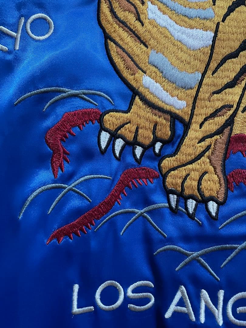 内田 STUSSY 35周年記念 スカジャン スーベニア ジャケット 青