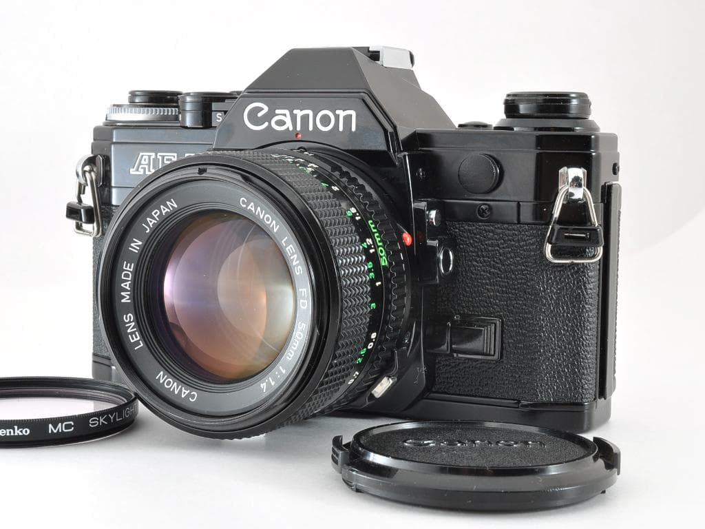 美品 キヤノン AE-1 ブラック NEW FD 50mm f1.4 動作確認済