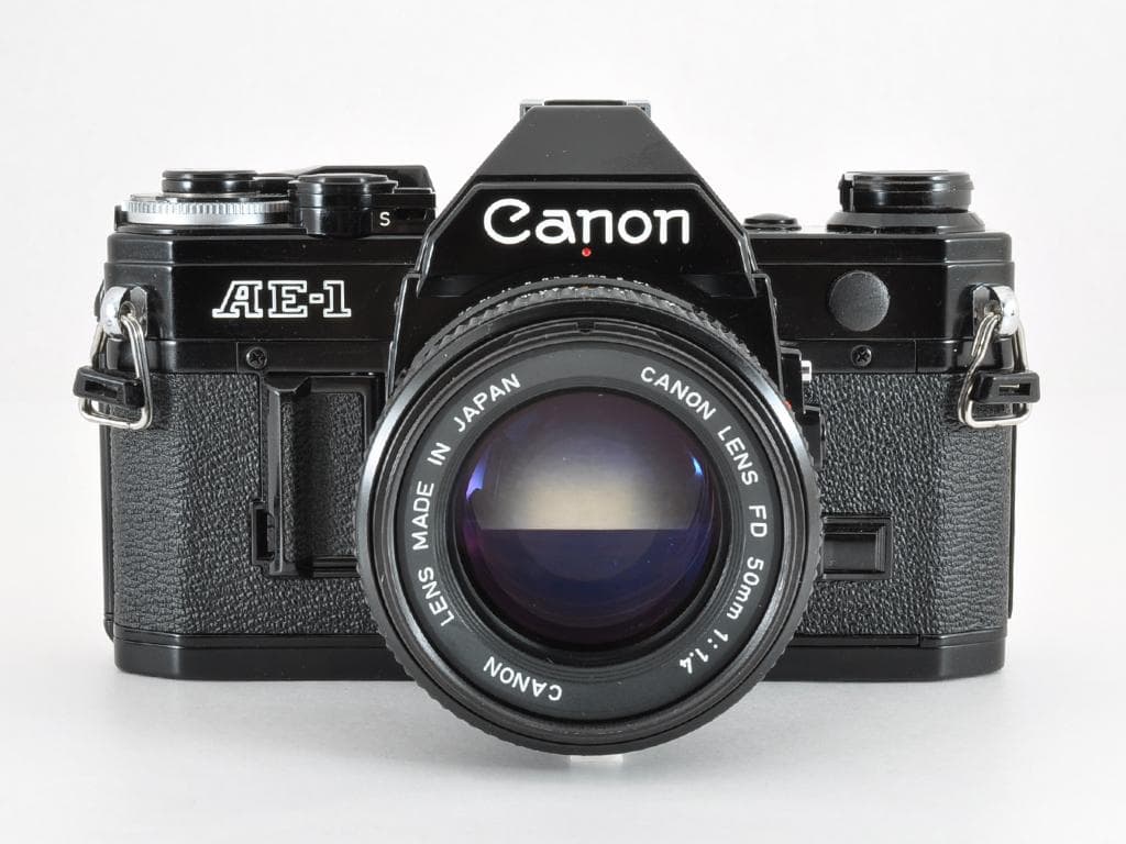 美品 キヤノン AE-1 ブラック NEW FD 50mm f1.4 動作確認済