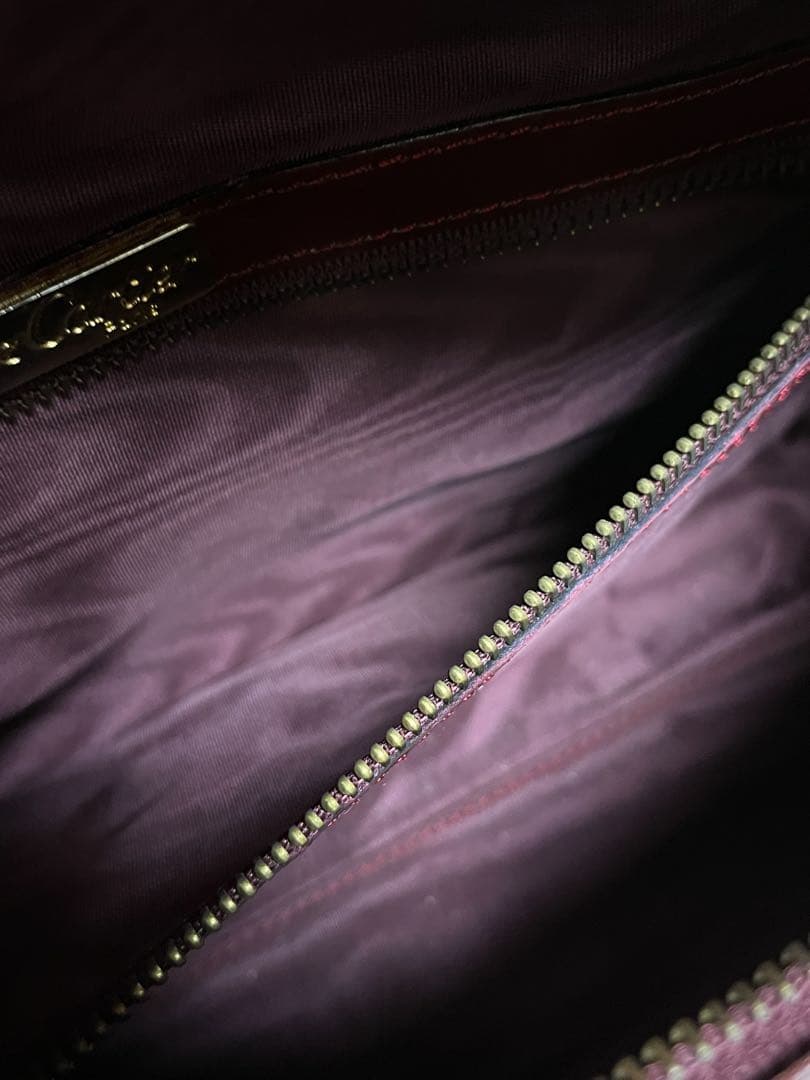 CARTIER カルティエ マストライン ボストンバッグ バーガンディ 2C