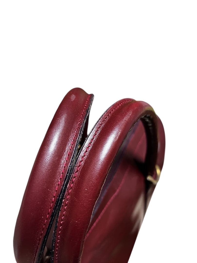 CARTIER カルティエ マストライン ボストンバッグ バーガンディ 2C