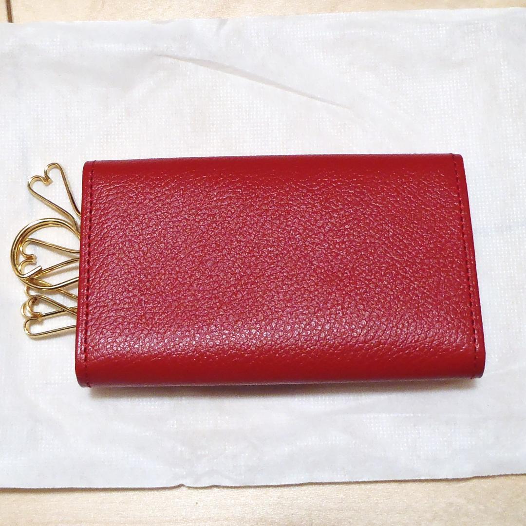 Yves Saint Laurent 赤 レザー キーケース
