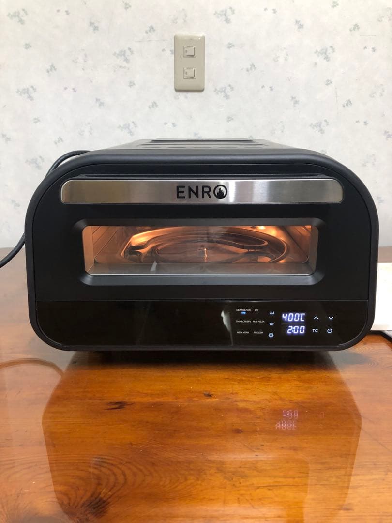 【美品】ENRO 電気式窯焼名人　ポータブル家電ピザ窯　11F081401