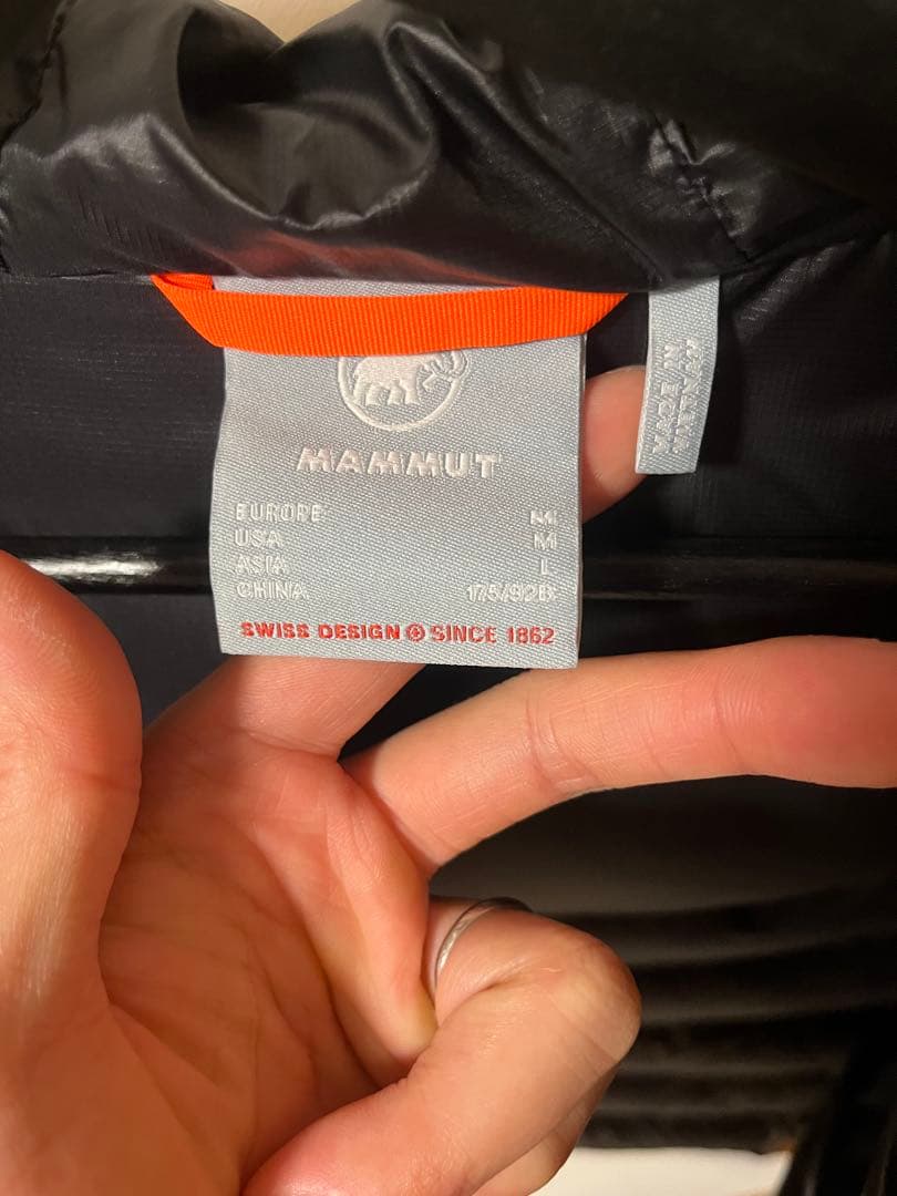 雨*り様 MAMMUT マスタード ダウンジャケット M