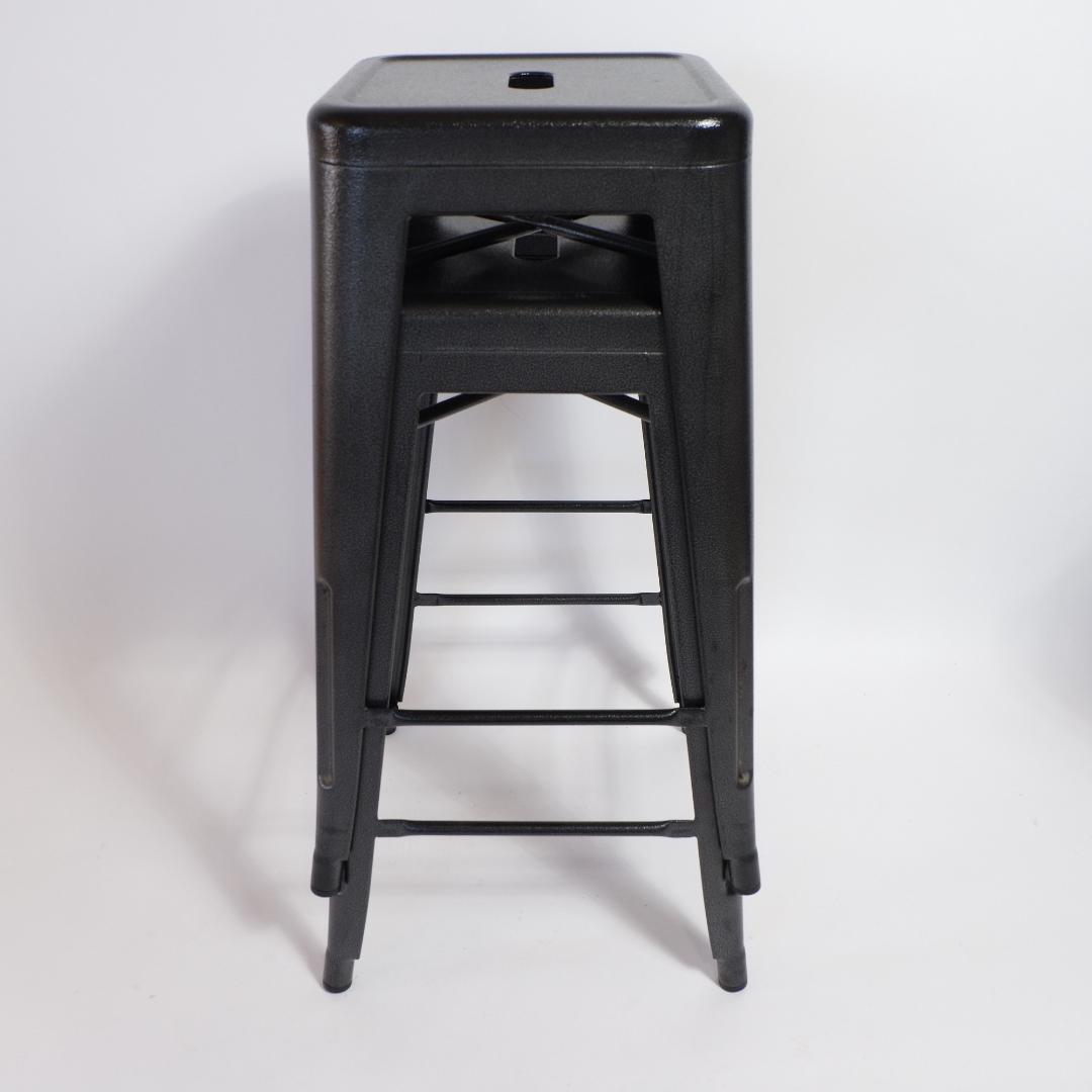 スチール製 インダストリアルスツール 2脚セット ハイスツール カフェ バー