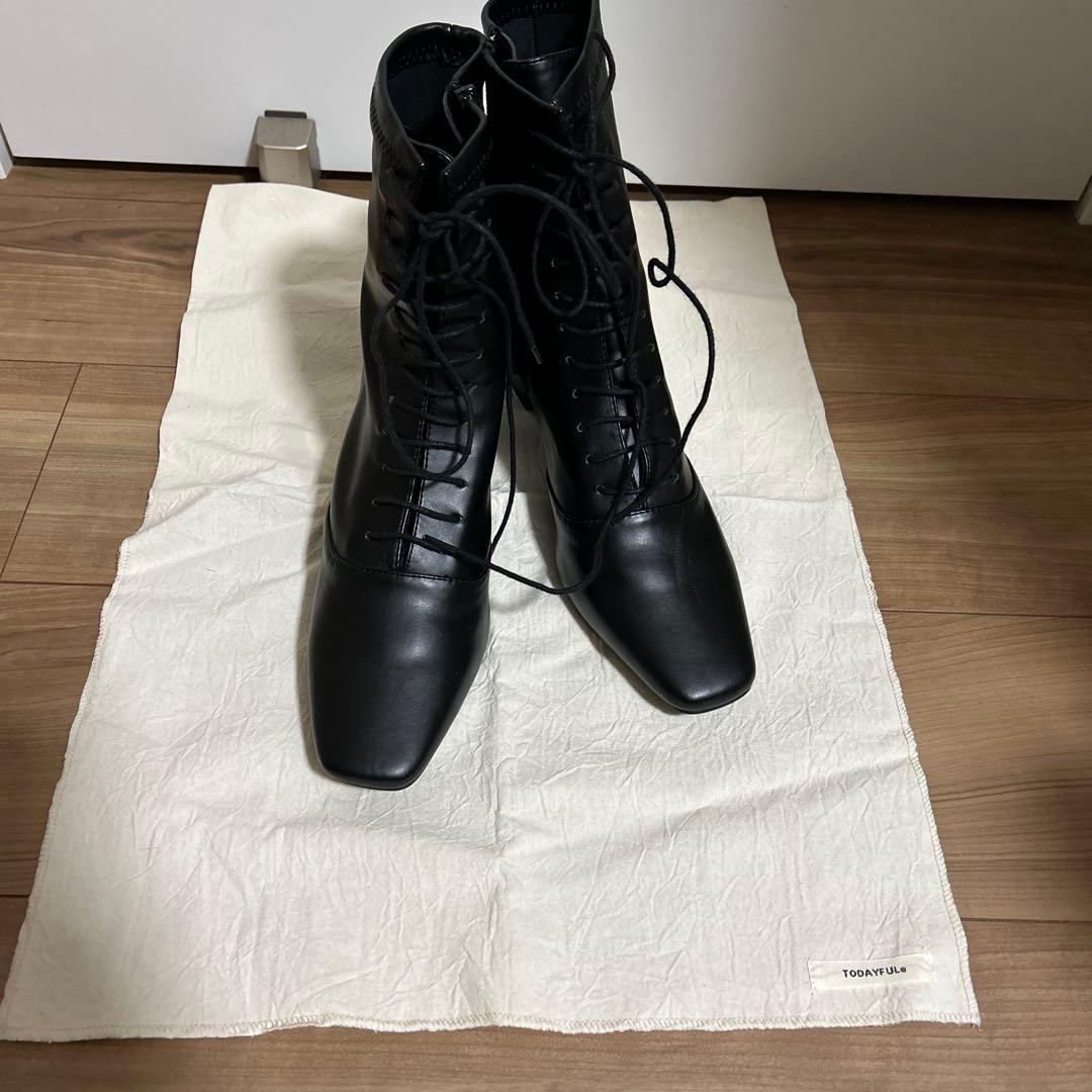 トゥディフル todayful スクエアレースアップブーツ ヤマダヤ　福袋
