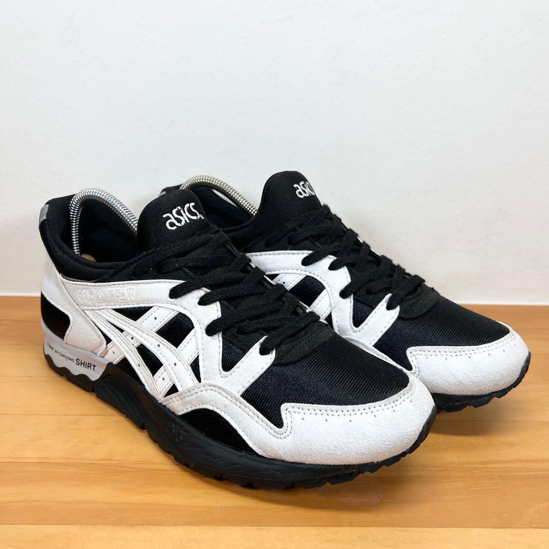 pom 美品 アシックス コムデギャルソンシャツ ゲルライト5“ブラック\"