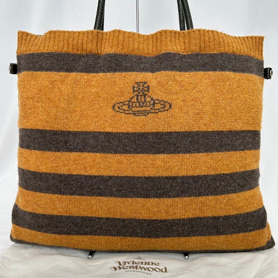 【極美品】ヴィヴィアンウエストウッド 3way バッグ ウール×レザー オーブ